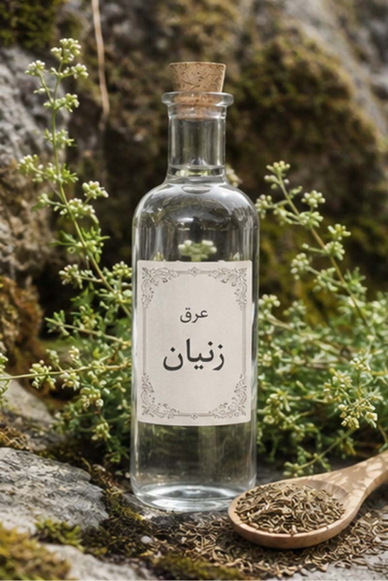 عرق زنیان گلاب میثم کاشان | عرق گیاهی زنیان با عطر طبیعی
