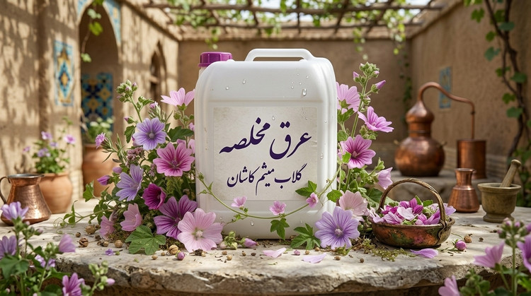 عرق مخلصه گلاب میثم کاشان | اصیل، خوشعطر و باکیفیت