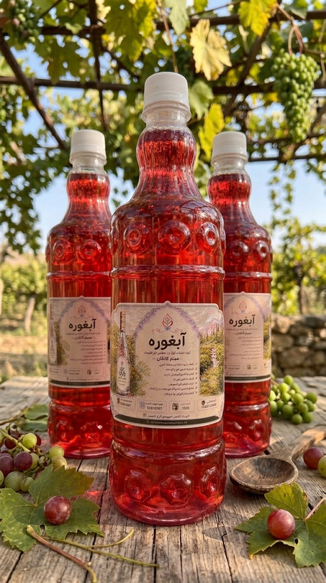 آبغوره طبیعی/آبغوره اصیل و تازه/آبغوره بدون نمک