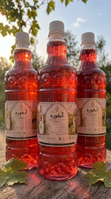 آبغوره طبیعی/آبغوره اصیل و تازه/آبغوره بدون نمک