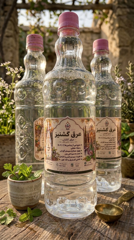 عرق گشنیز گلاب میثم کاشان | خوشعطر، اصیل و باکیفیت