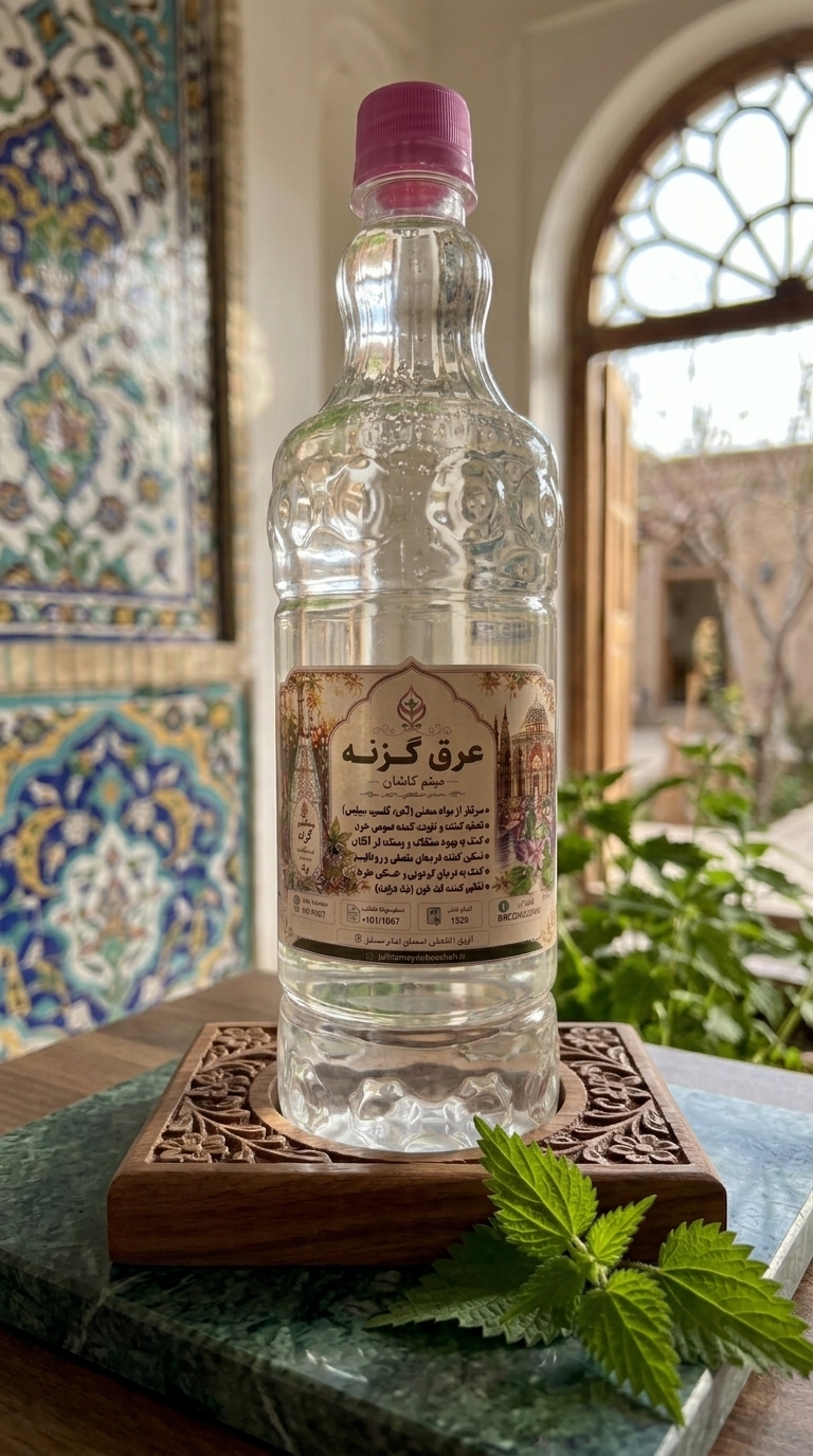 عرق گزنه گلاب میثم کاشان | عرق گیاهی خالص و باکیفیت
