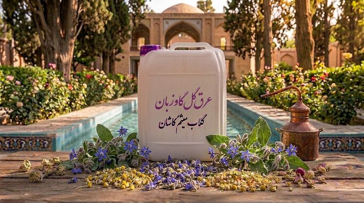 عرق گل گاوزبان گلاب میثم کاشان | عرق گیاهی اصیل و باکیفیت