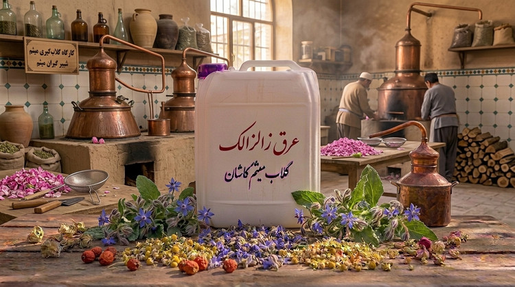 عرق زالزالک گلاب میثم کاشان | عرق گیاهی اصیل و باکیفیت