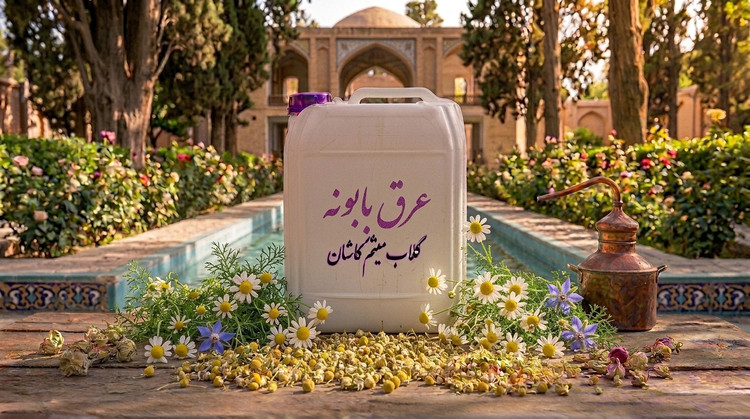 عرق بابونه گلاب میثم کاشان | خوشعطر و آرامشبخش