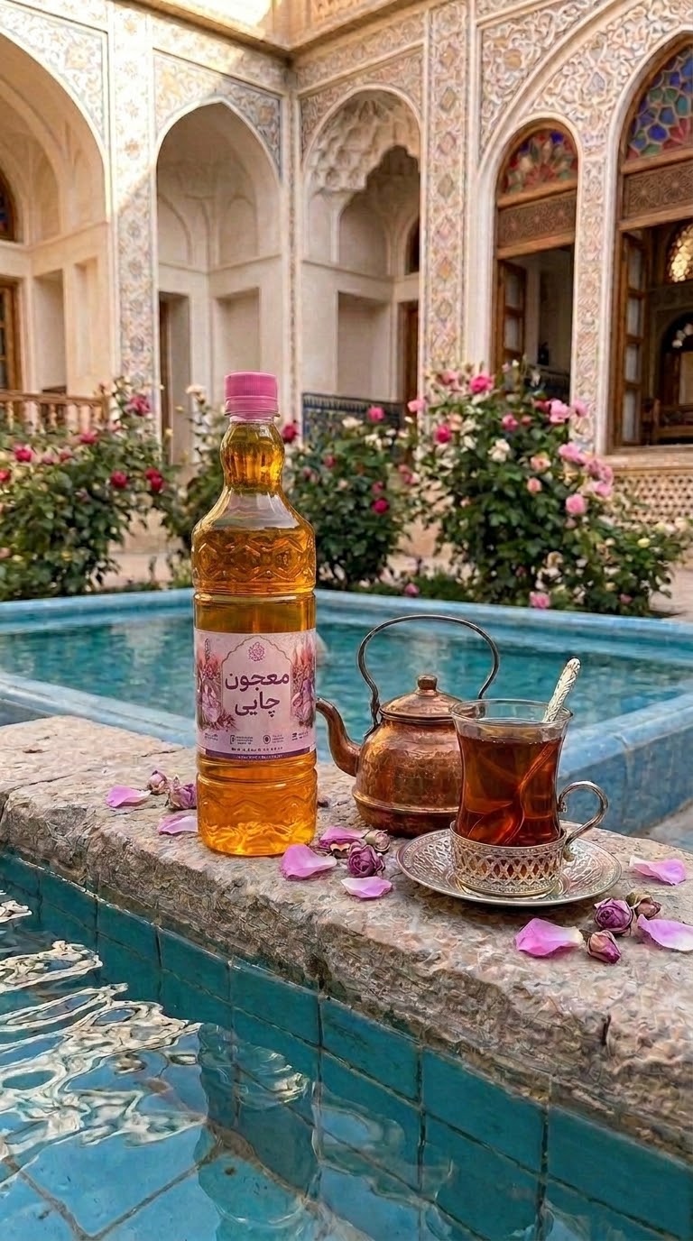 عرق معجون چای زعفرانی | ترکیب چند گیاه معطر با طعم زعفران