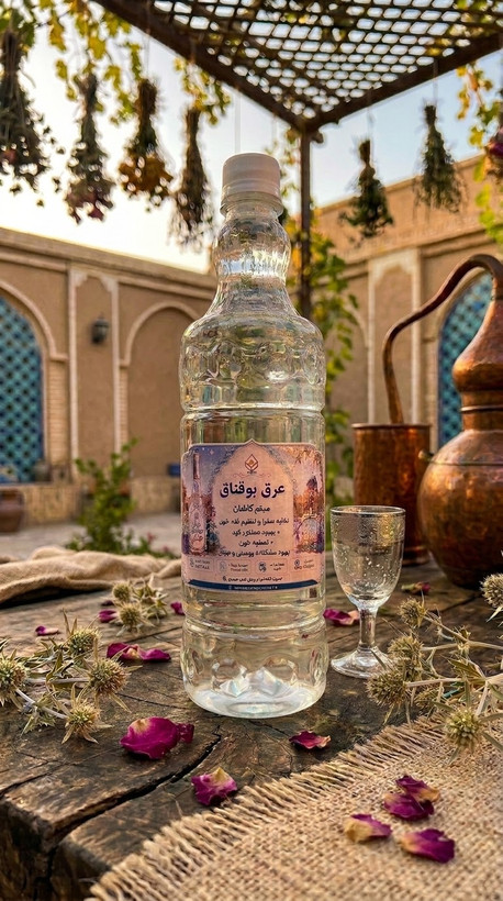 عرق بوقناق گلاب میثم کاشان | عرق گیاهی اصیل و باکیفیت