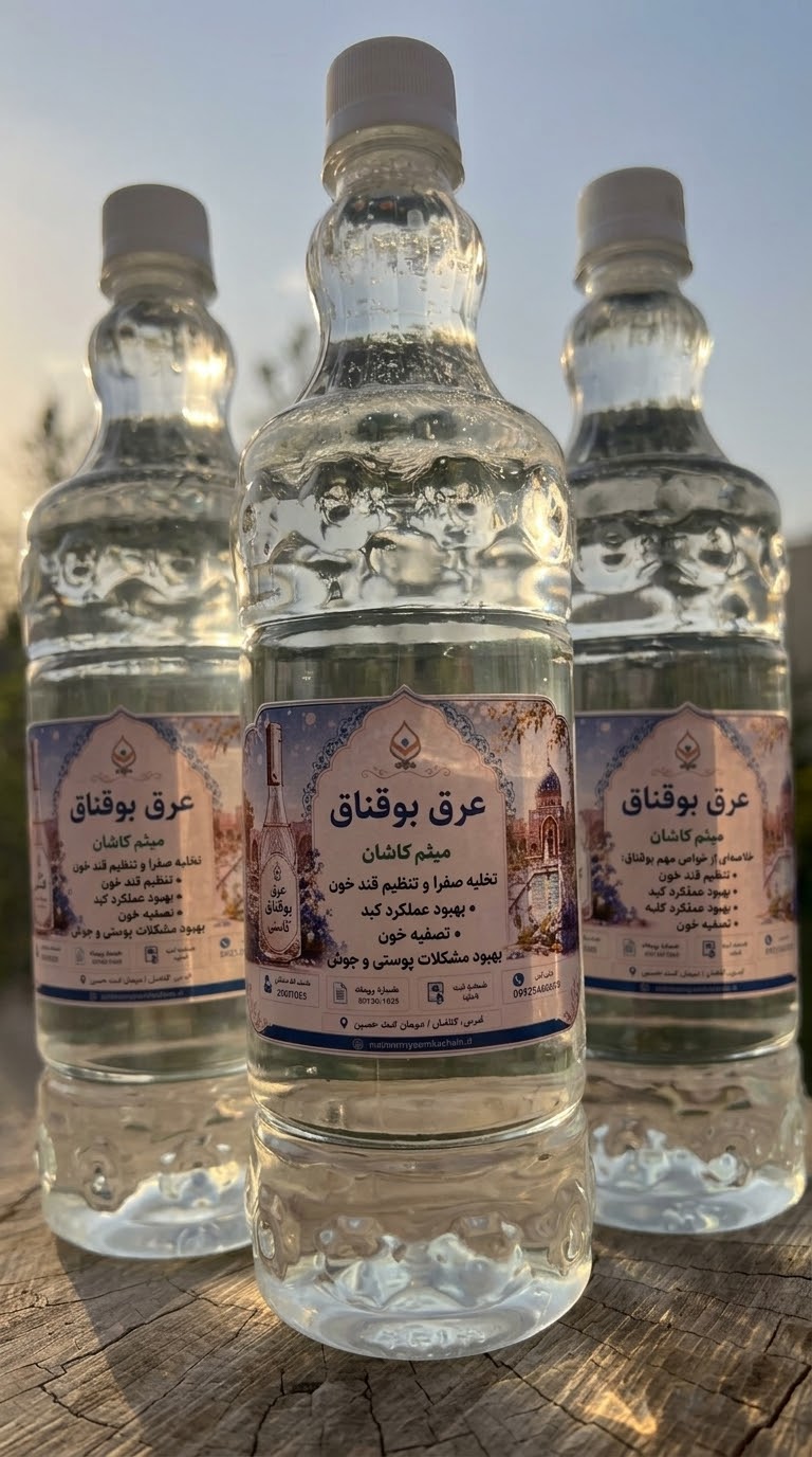 عرق بوقناق گلاب میثم کاشان | عرق گیاهی اصیل و باکیفیت