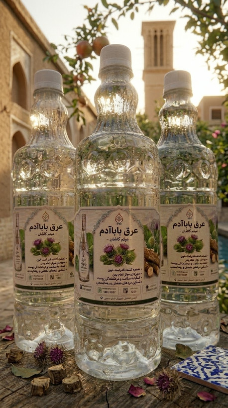 عرق باباآدم گلاب میثم کاشان | خالص، اصیل و خوشعطر