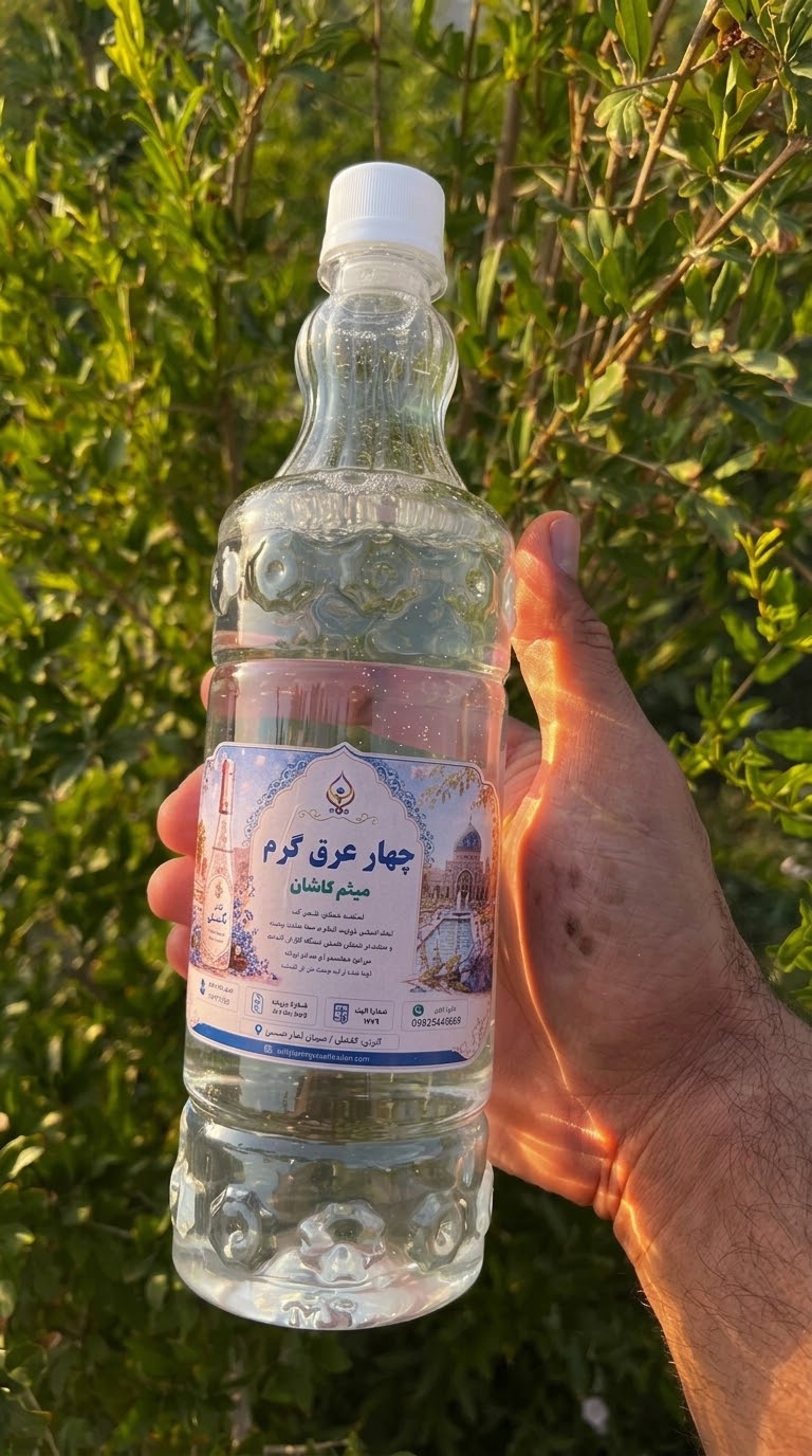 چهار عرق گرم گلاب میثم کاشان | خالص و باکیفیت