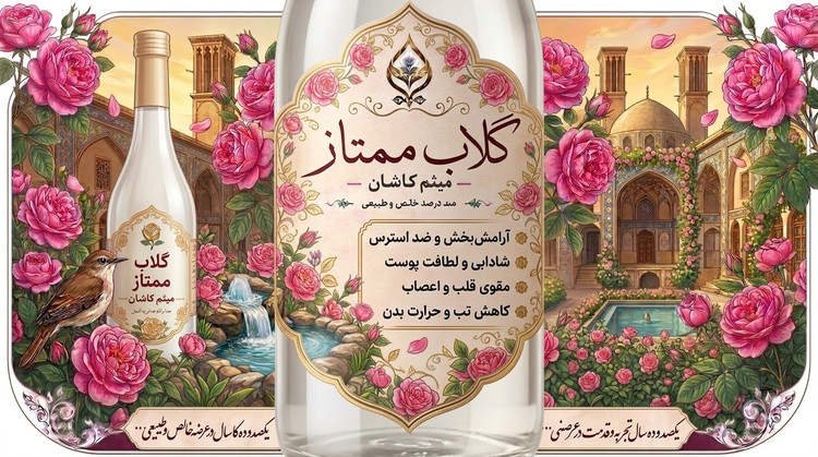 گلاب ممتاز میثم کاشان | گلاب اصیل گل محمدی