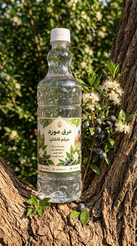 عرق مورد گلاب میثم کاشان | عرق گیاهی اصیل و باکیفیت